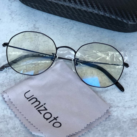 Umizato Kono Blue Light Glasses Jet Black - Picture 2 of 5